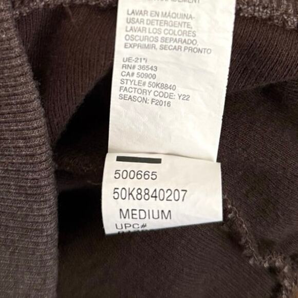 Van Heusen Men’s Brown Pull Over 1/4 Zip Ribbed Sweater - Picture 7 of 8